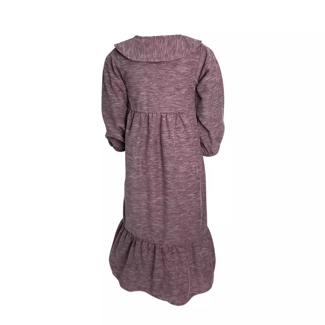 Pingu Gamis Anak Perempuan Polos + Hijab Merah 95400329