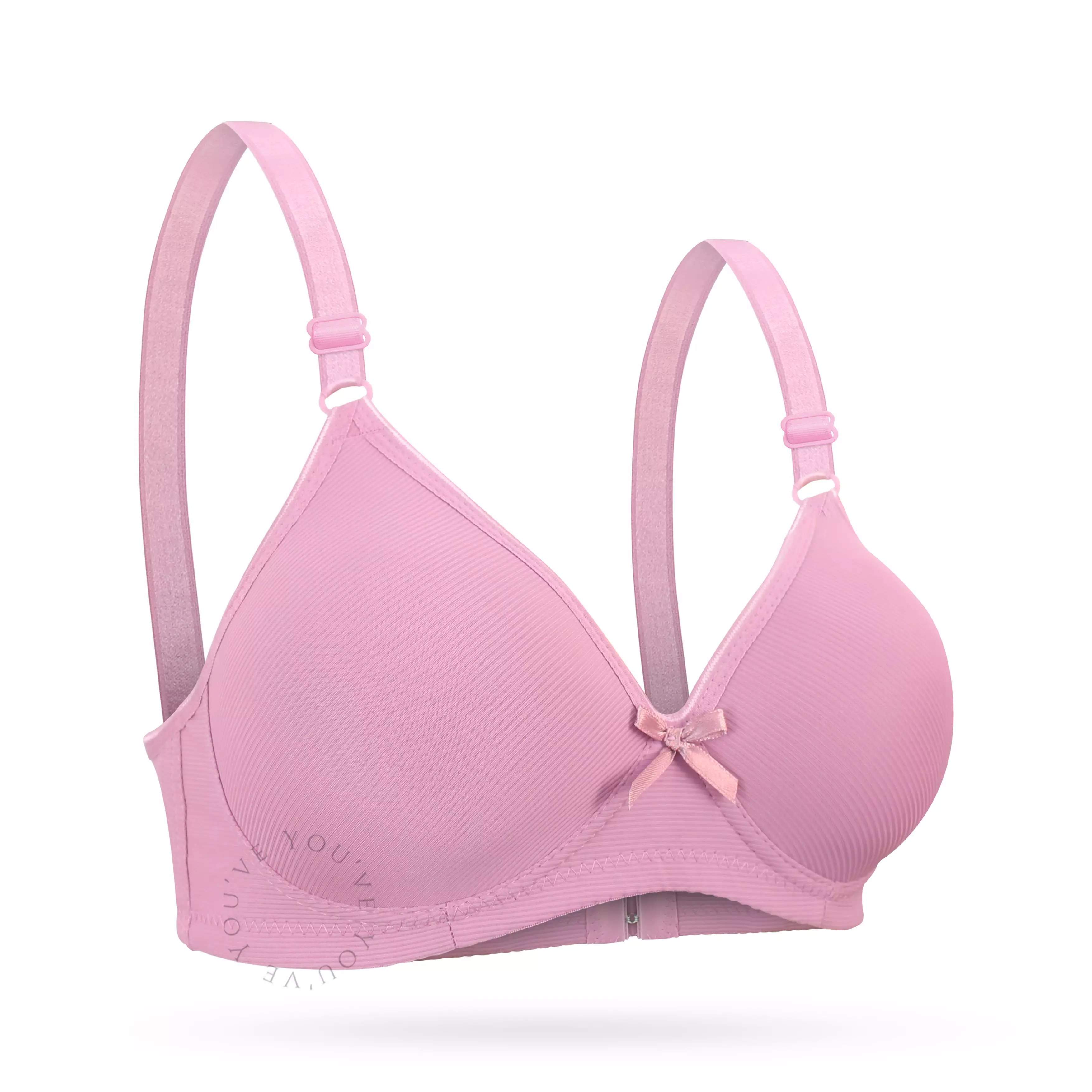 You've ( You Have ) BH Bra Wanita BH Tanpa Kawat Busa Tipis Motif Garis Beha Perempuan Women Woman Remaja 100133