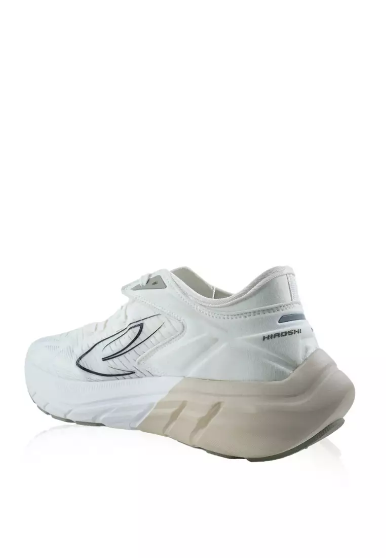 910Nineten HIROSHI Sepatu Lari  - PUTIH/ABU/HITAM