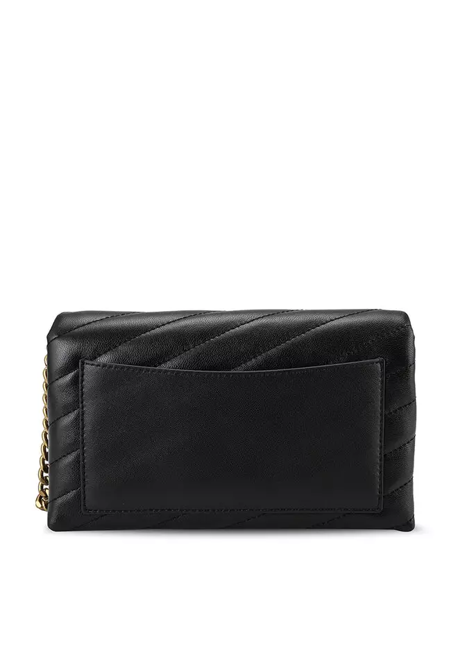 Tory burch kira cheap chevron printed chain wallet