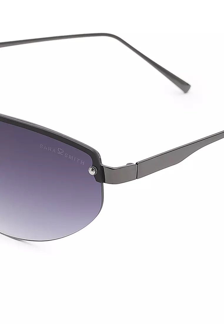 Unisex Sporty Casual Sunglasses (Kacamata Hitam) - Abu-Abu