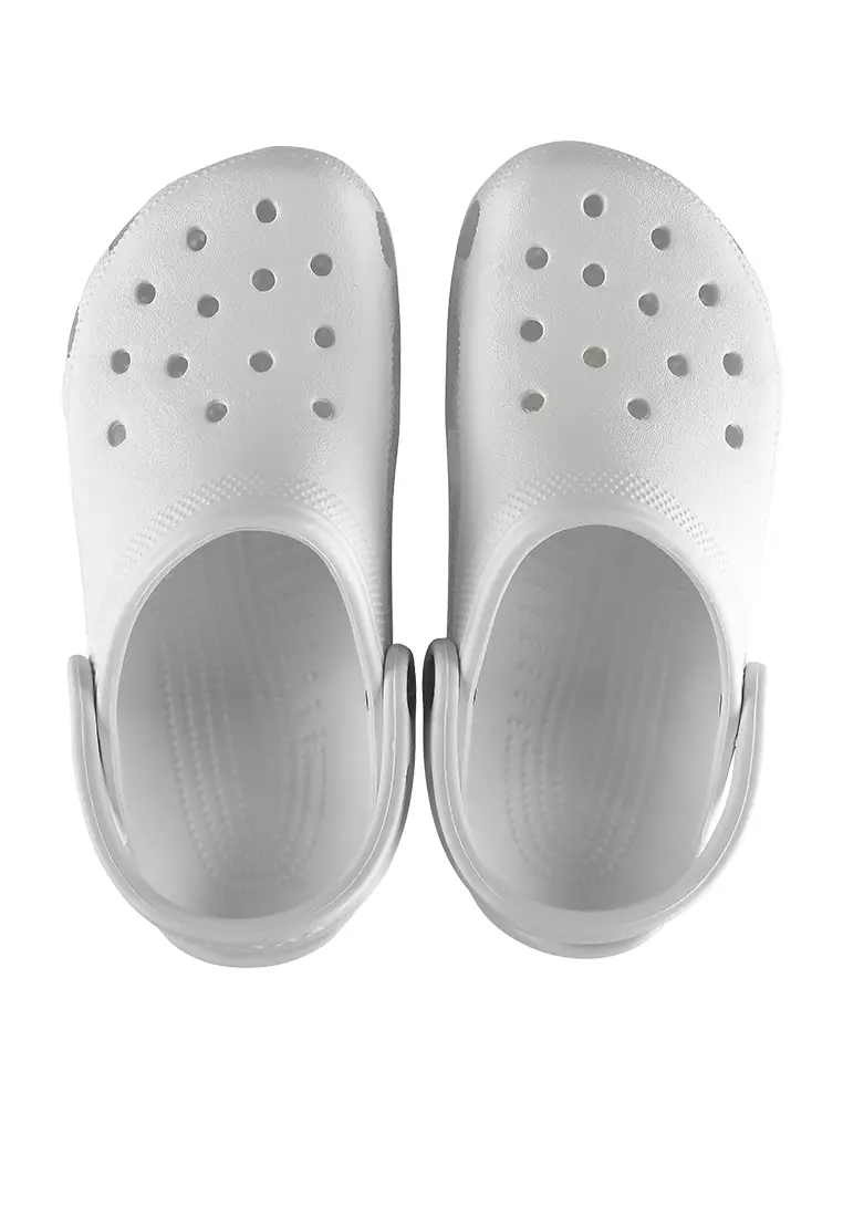 White hot sale closed crocs