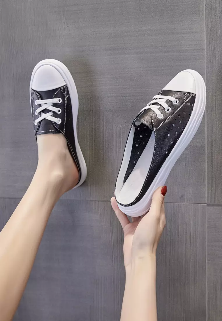 Cow Leather Breathable Slip-Ons RX2166