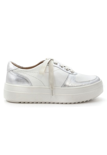 Shu Talk white and silver AMAZTEP Causal Genuine leather Sneakers FB06ASH77FA9AFGS_1
