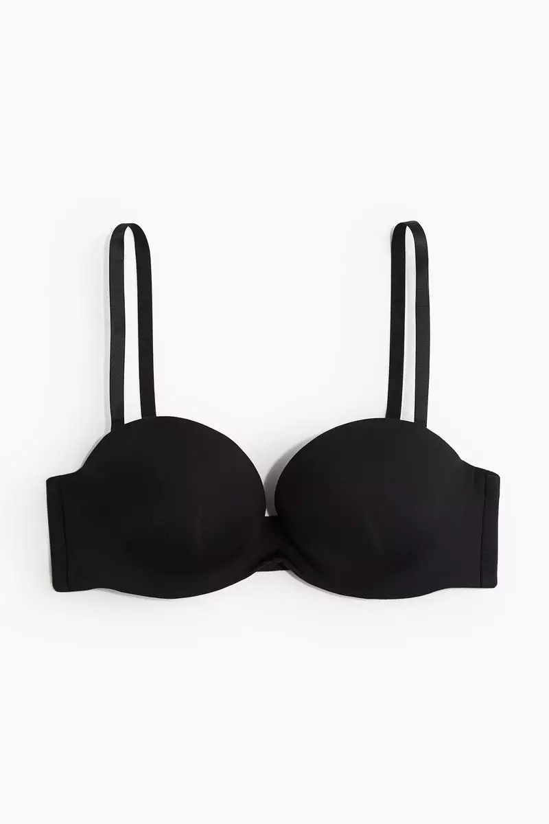 Microfibre super push-up balconette bra