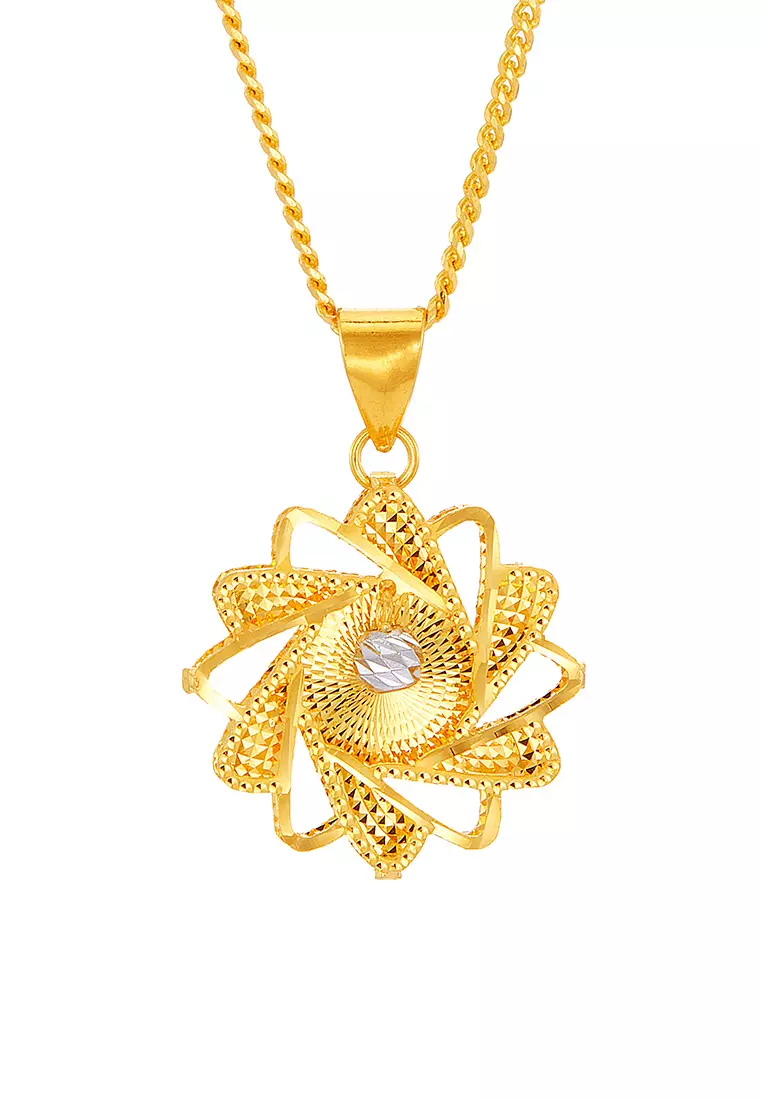 HABIB 916 22K Yellow and White Gold Pendant PSP041023