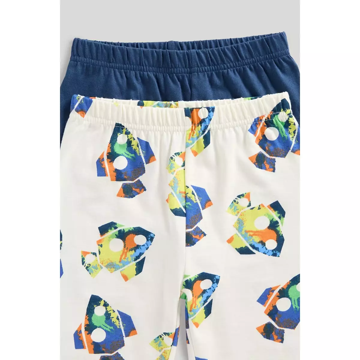 Mothercare Space Pyjamas - 2 Pack - Piyama Bayi Laki-laki (Krem)