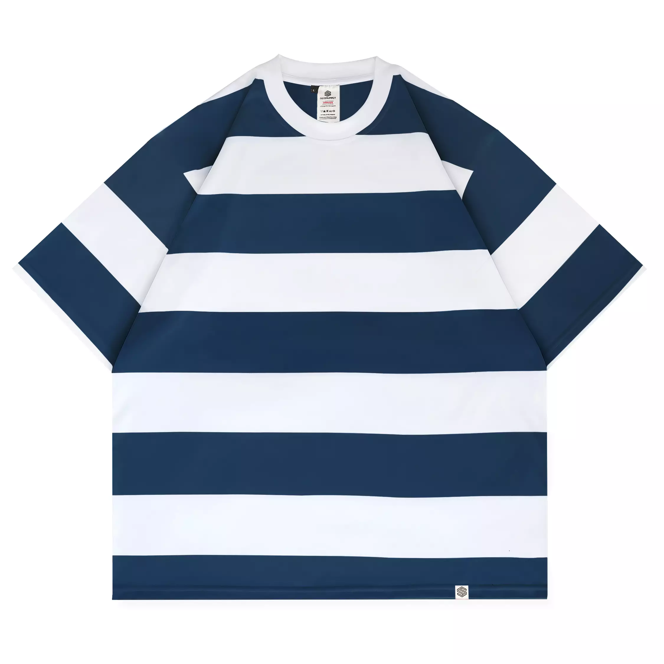 OOTDSUPPLY Oversized Tshirt Stripe Basic  | Oversize Pria & Wanita OVZSTP001