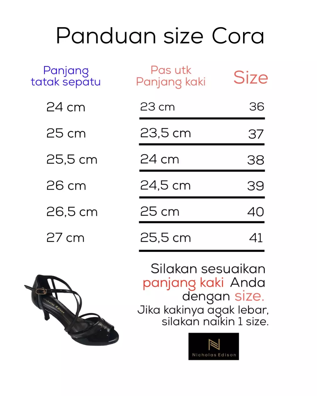 Nicholas Edison Heel Cora Black