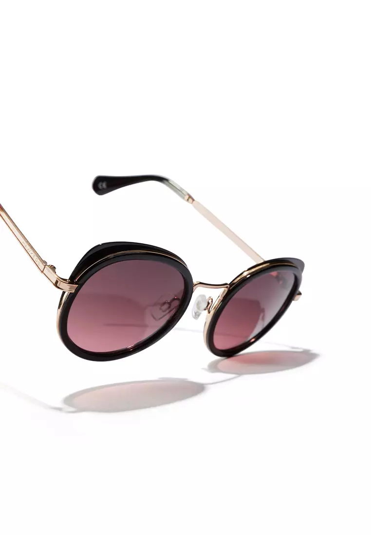 HAWKERS Gold Wine MILADY Sunglasses for Women, Femenine. UV400 Protection. Official Product designed in Spain