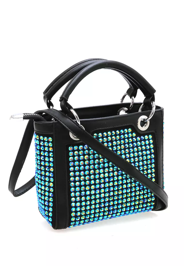 Eilaria Tas Selempang Fashion Wanita Shoulder Bag Desain Unik Material Leather ORIGINAL - Green