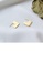 Glamorousky silver 925 Sterling Silver Plated Gold Simple Personality Irregular Geometric Stud Earrings 00FCBAC1F511C6GS_4