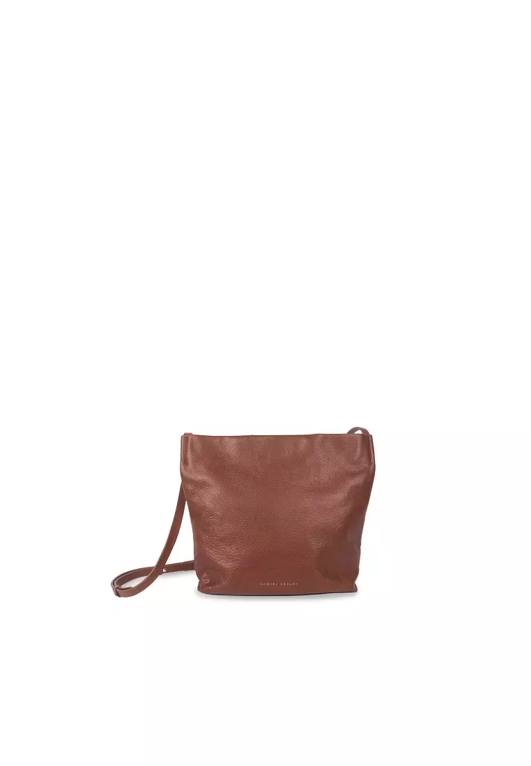 Samuel Ashley Poppy Leather Crossbody Bag Brandy 2024 Buy