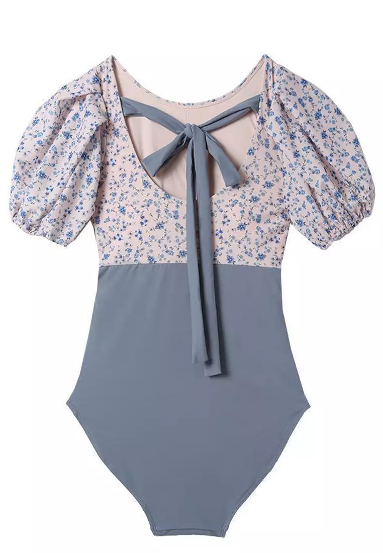 Floral Printed One Piece Swimsuits Bikini