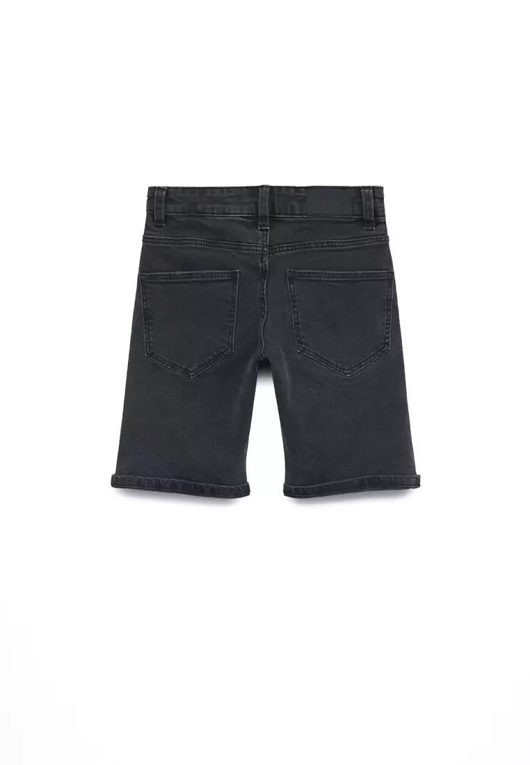 Medium-Waist Denim Shorts