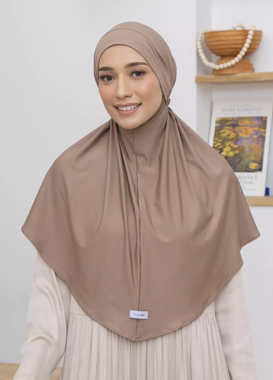 Wafa Instan (French Khimar) Hazelnut