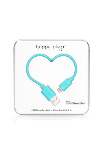 Buy Happy Plugs Happy Plugs Lightning To Usb Charge Sync Cable 2 0m Turquoise 2021 Online Zalora Singapore