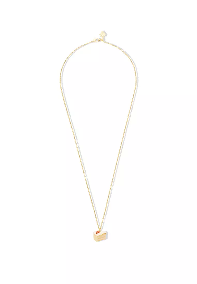 Strawberry Shortcake Gold Locket Necklace