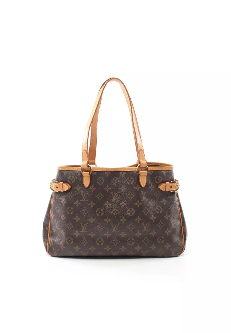 Louis Vuitton Monogram Batignolles Horizontal Shoulder Bag Medium Tote Brown