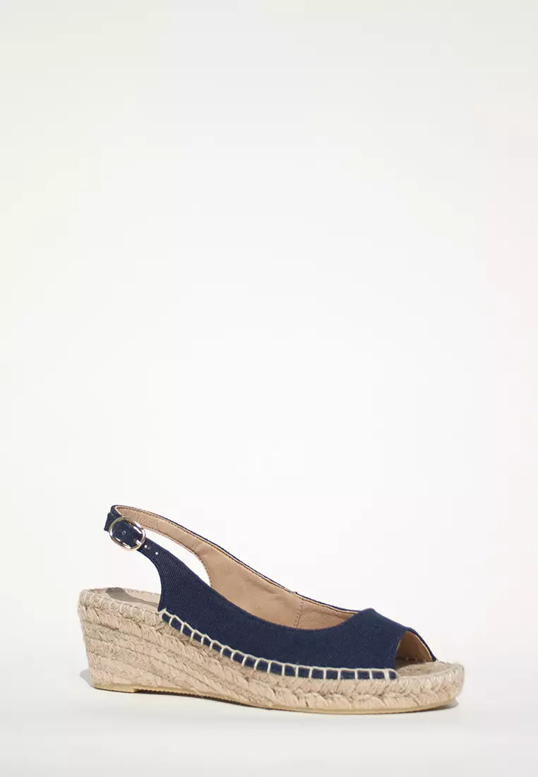 Discount on Espadril  shoes - SKU: Barbara Wedges Marino