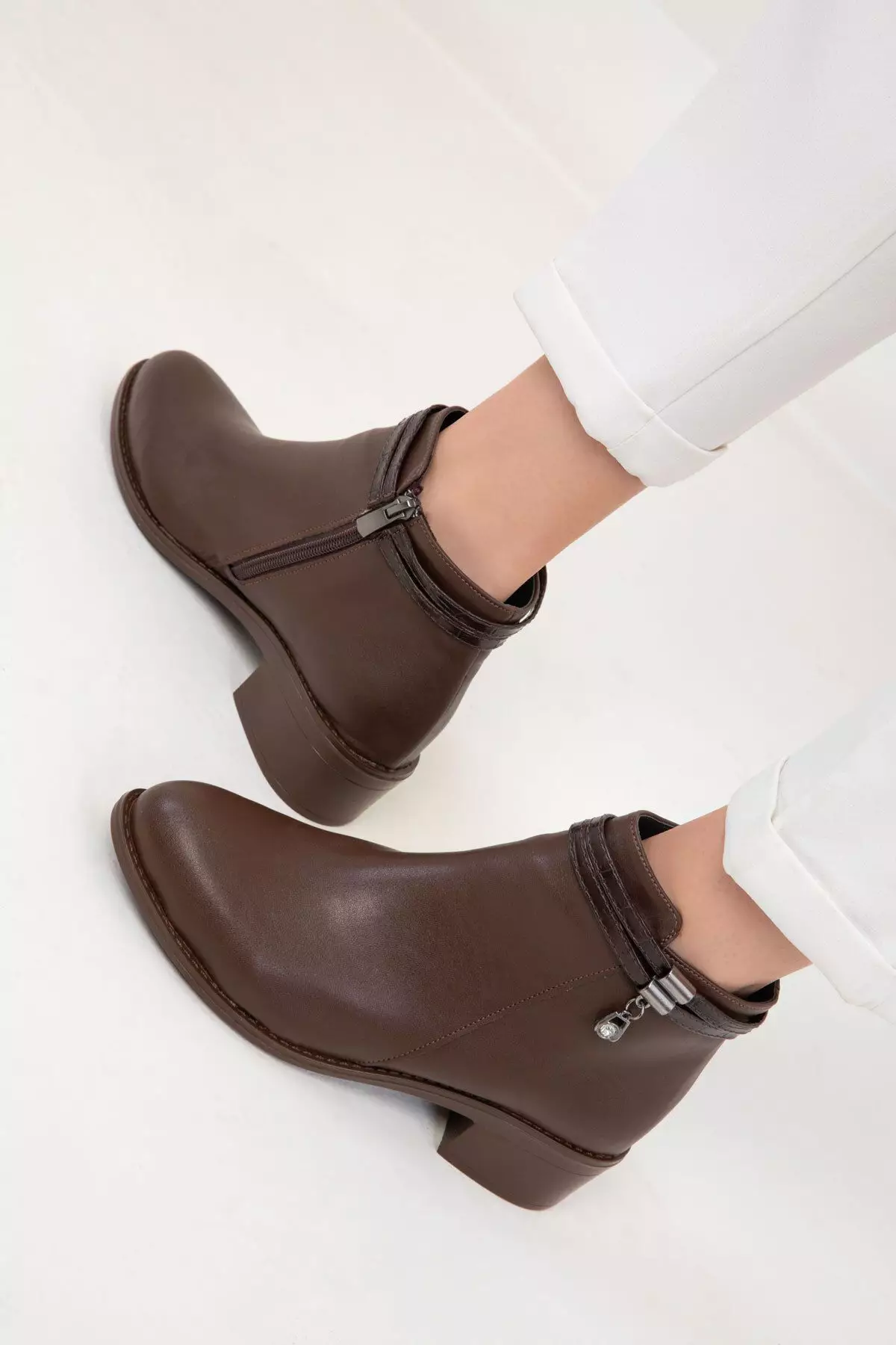 Discount on Soho  shoes - SKU: Charm Detail Low Heeled Ankle Boots