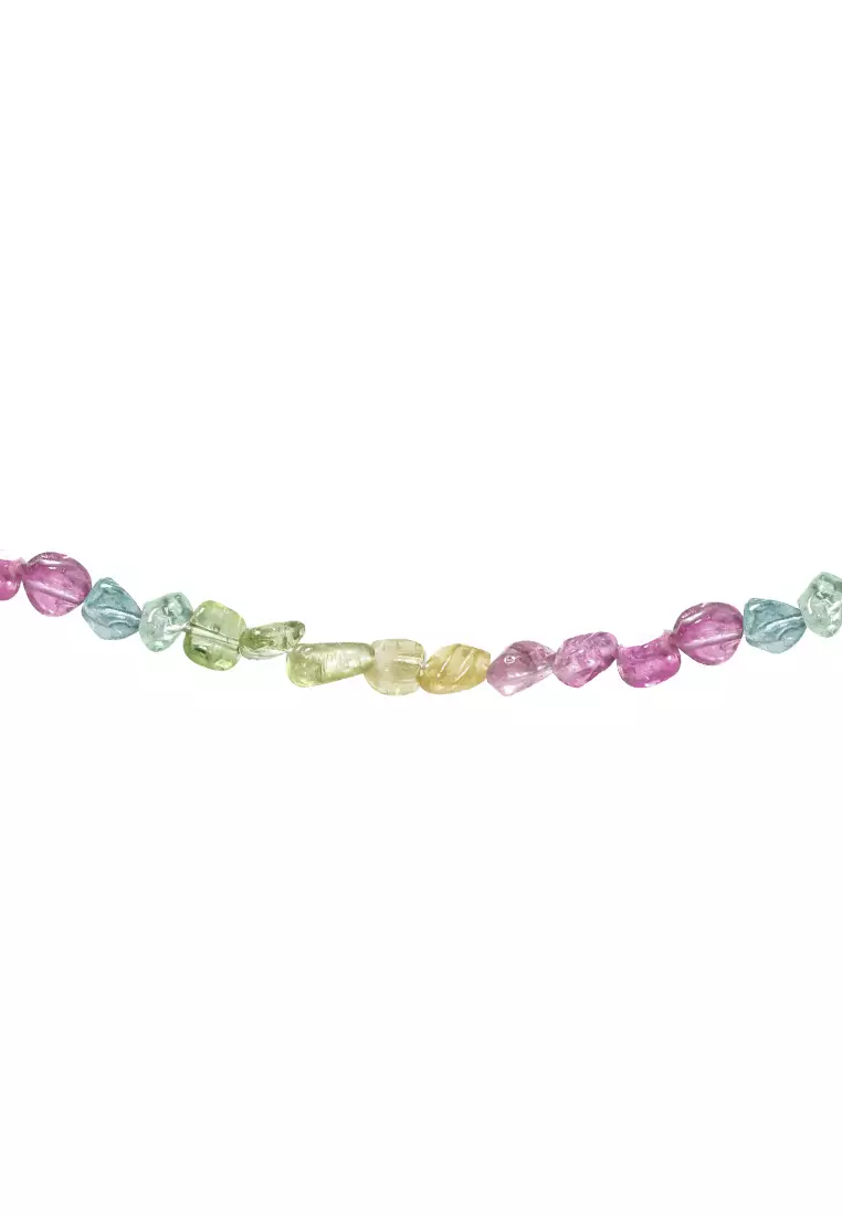 TOMEI Natural Tourmaline Candy Bracelet, Silver 925