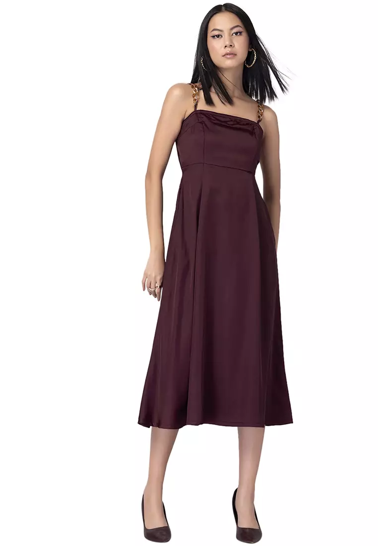 Zalora maroon dress discount