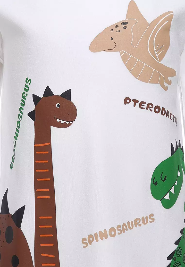 Qna Boy Arelian T-Shirt Panjang anak Putih