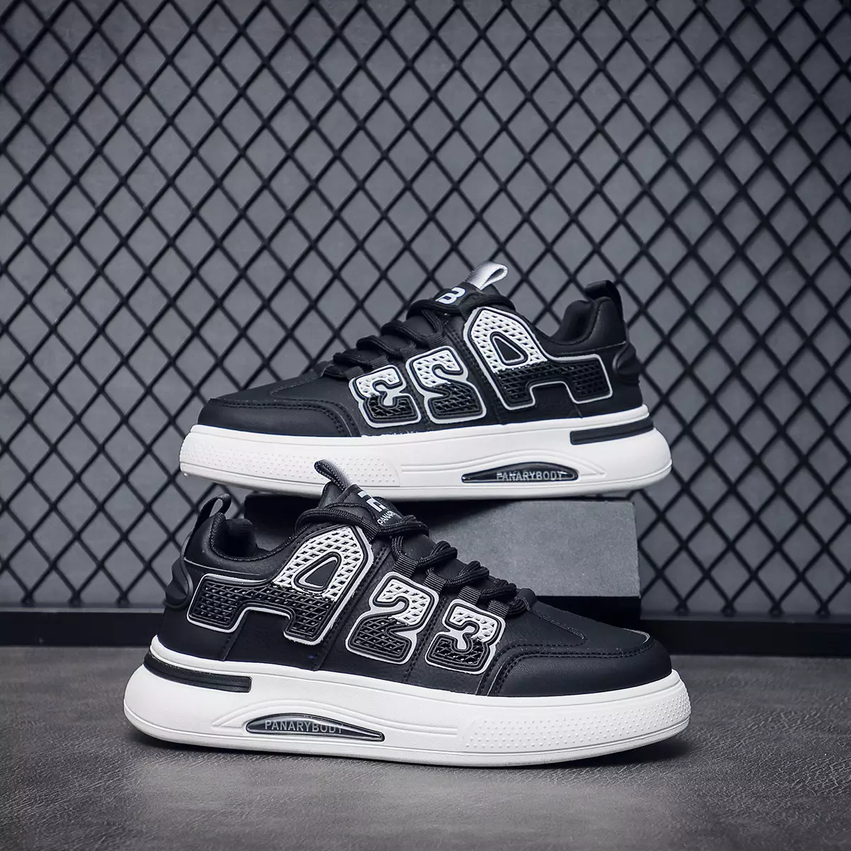 Sepatu Sekolah Pria Non Slip Sneakers Olahraga Cowok QN7708