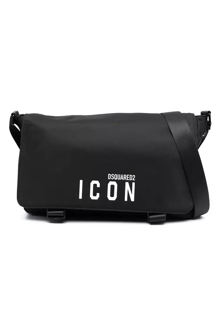 Dsquared2 Be Icon Messenger Bag in Black