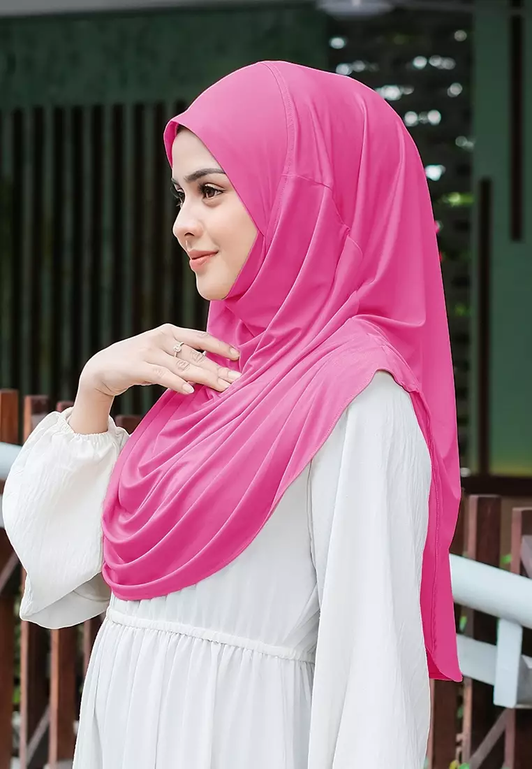 HIJAB INSTAN FATHIA - HOT PINK
