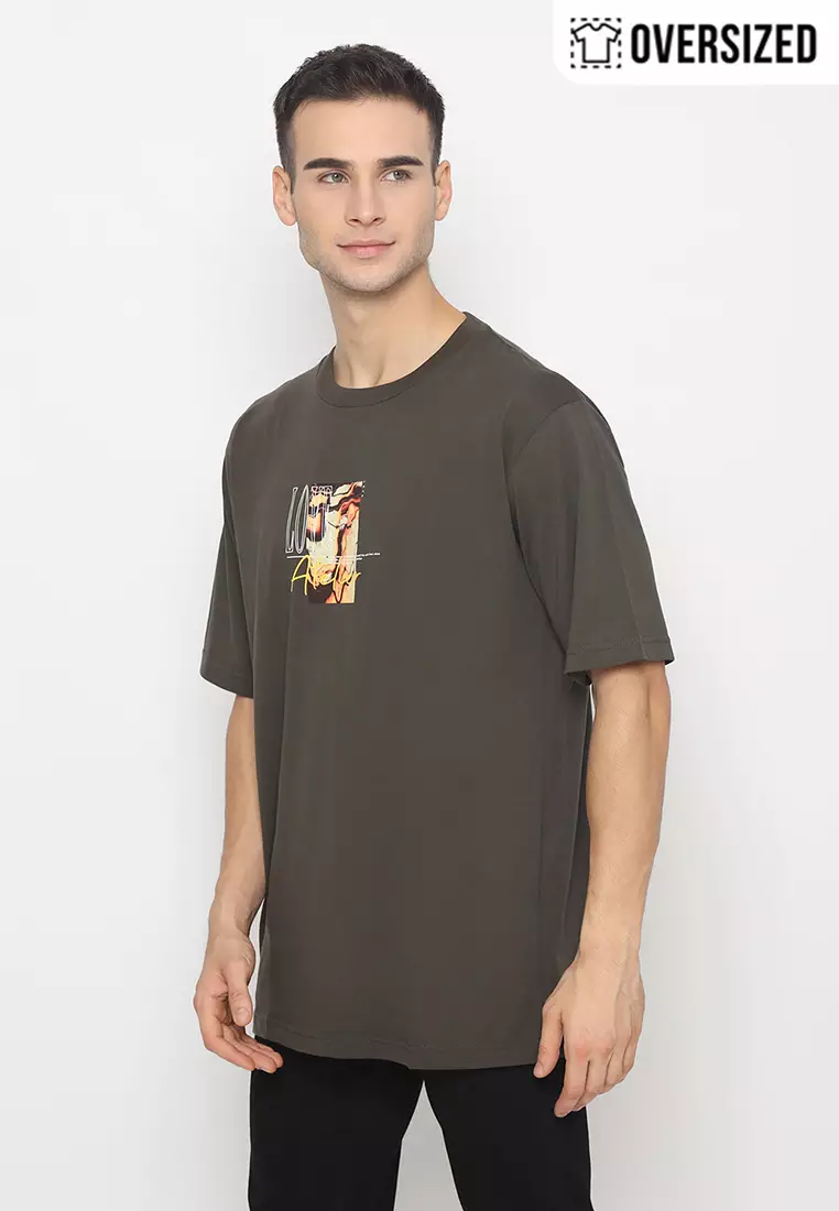 RBJ T-Shirt Cotton Combed Oversized Pria 2079350041