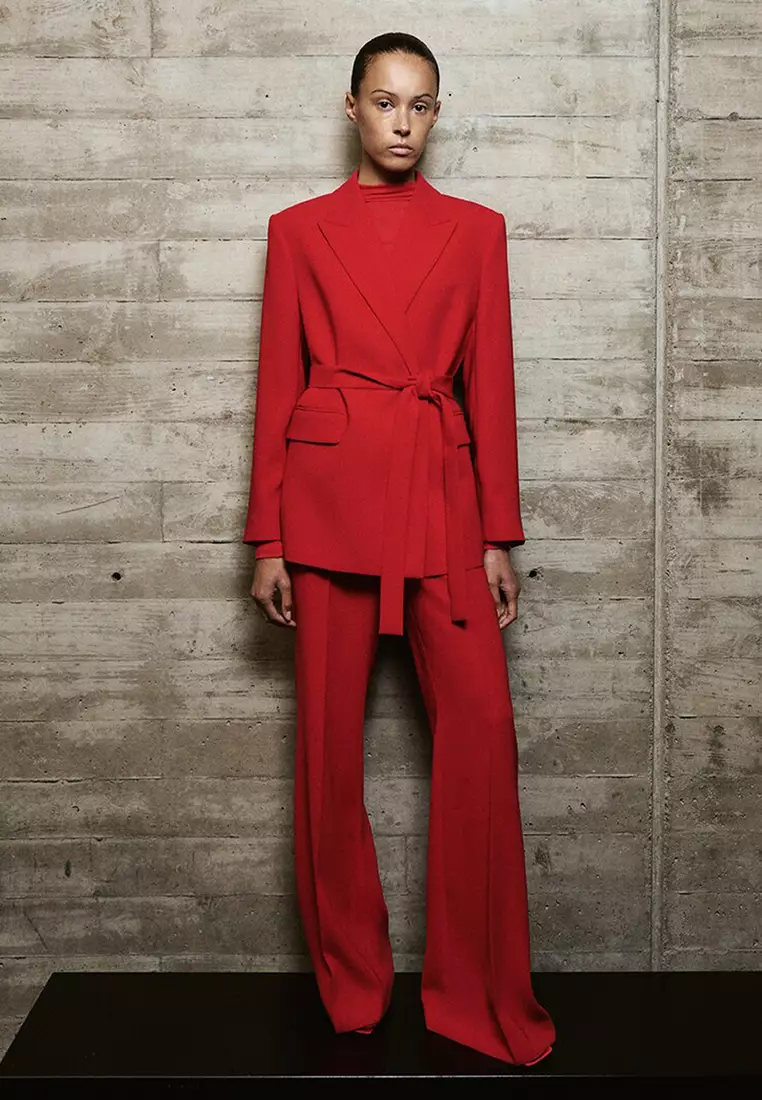 Suit Jacket With Scarf