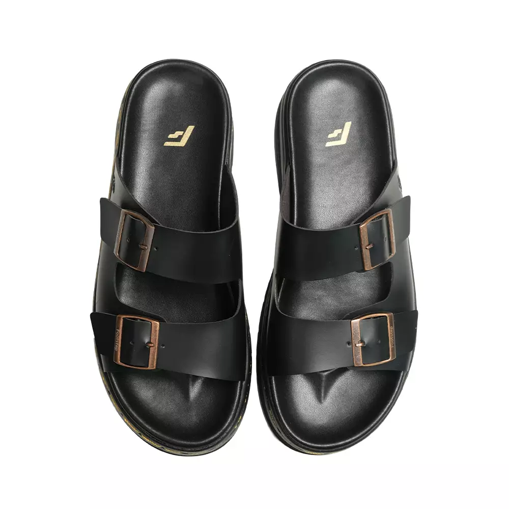 Footstep Footwear Sandal Pria Camden Black Original Sandal