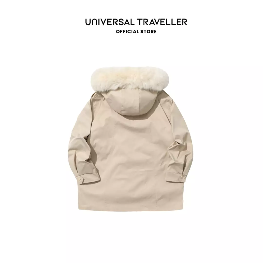 UNIVERSAL TRAVELLER FUR TRIMMED HOODIE WIND JACKET WJW24157