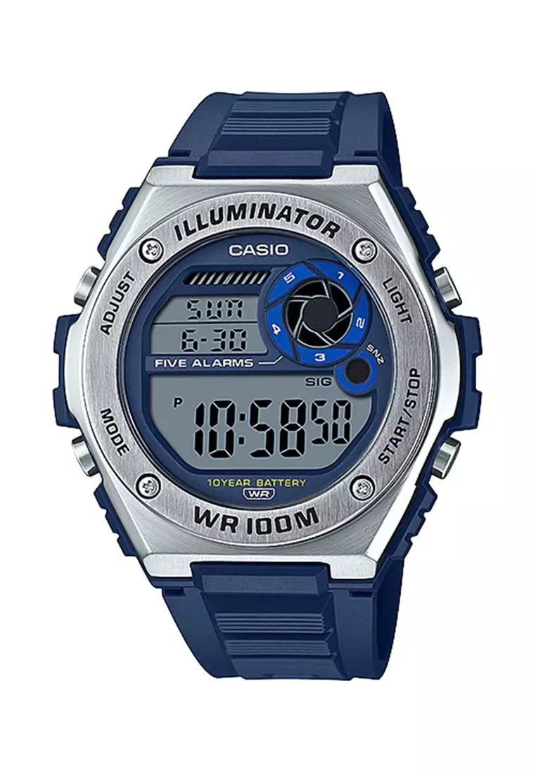 Casio illuminator wr dual time sale