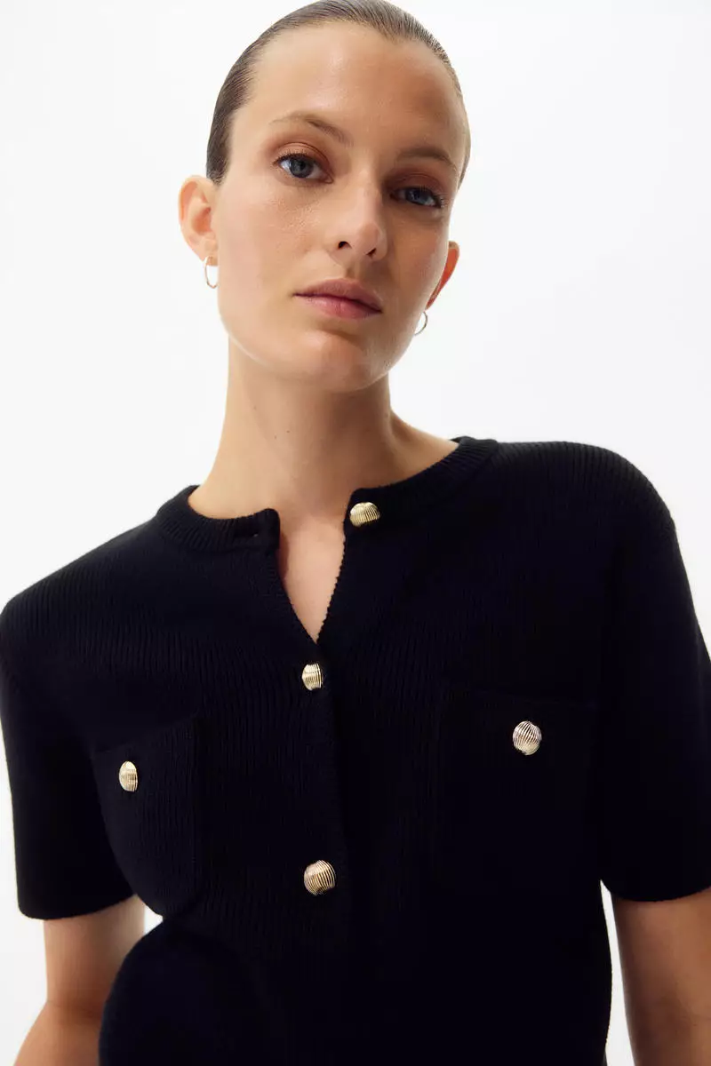 MAMA Rib-knit cardigan