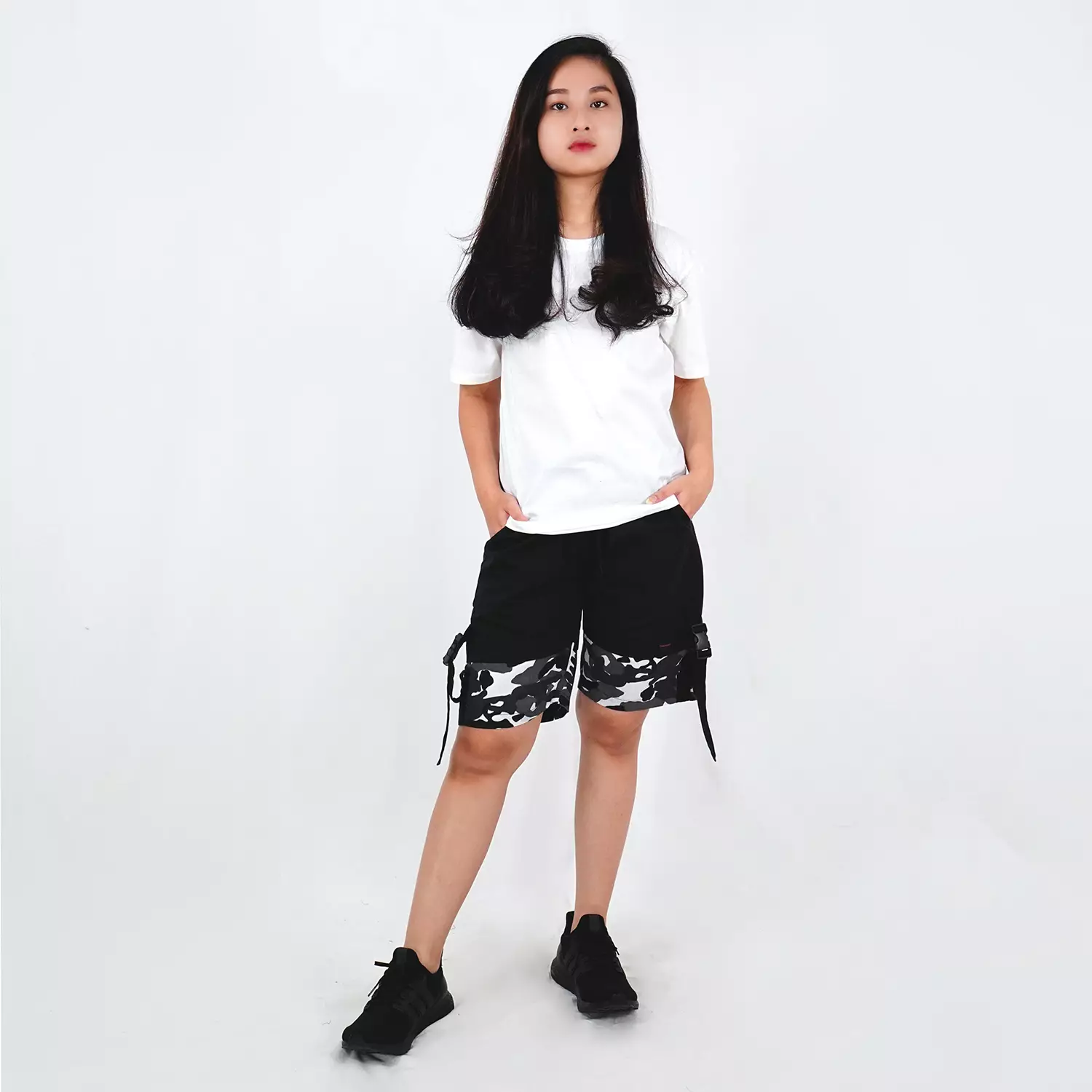 OKECHUKU Albee Celana Pendek Wanita Celana Pendek Santai Wanita Short