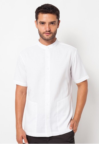 A&D MS 735 Mens Koko Shirt Short Sleeve - White