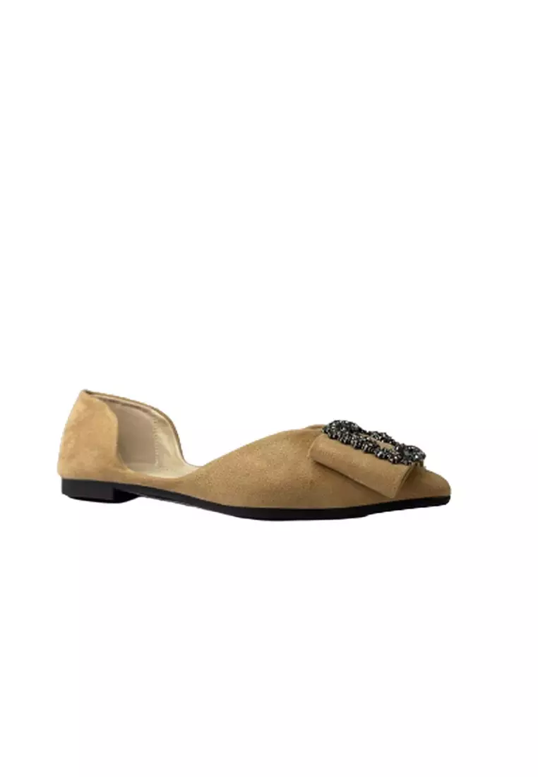 Buy Celsius WOMEN POINTED TOES VELVET FLATS SHOES Online ZALORA