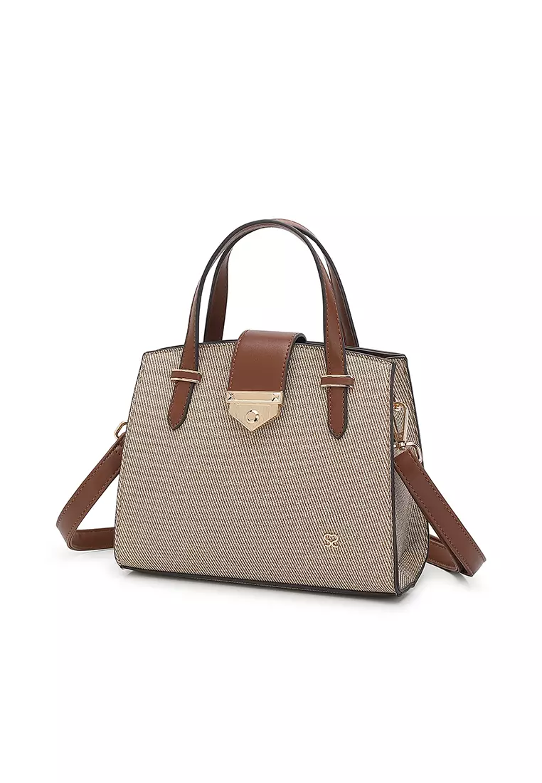 Women's Top Handle Bag / Sling Bag / Crossbody Bag / Shoulder Bag - Beige