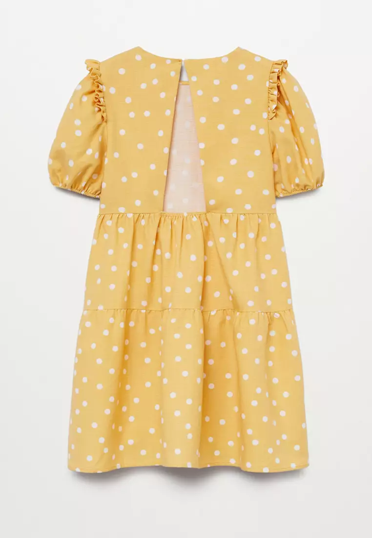 Kids yellow best sale polka dot dress