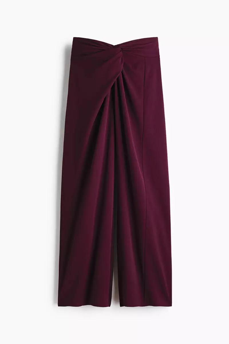 Twisted-detail trousers