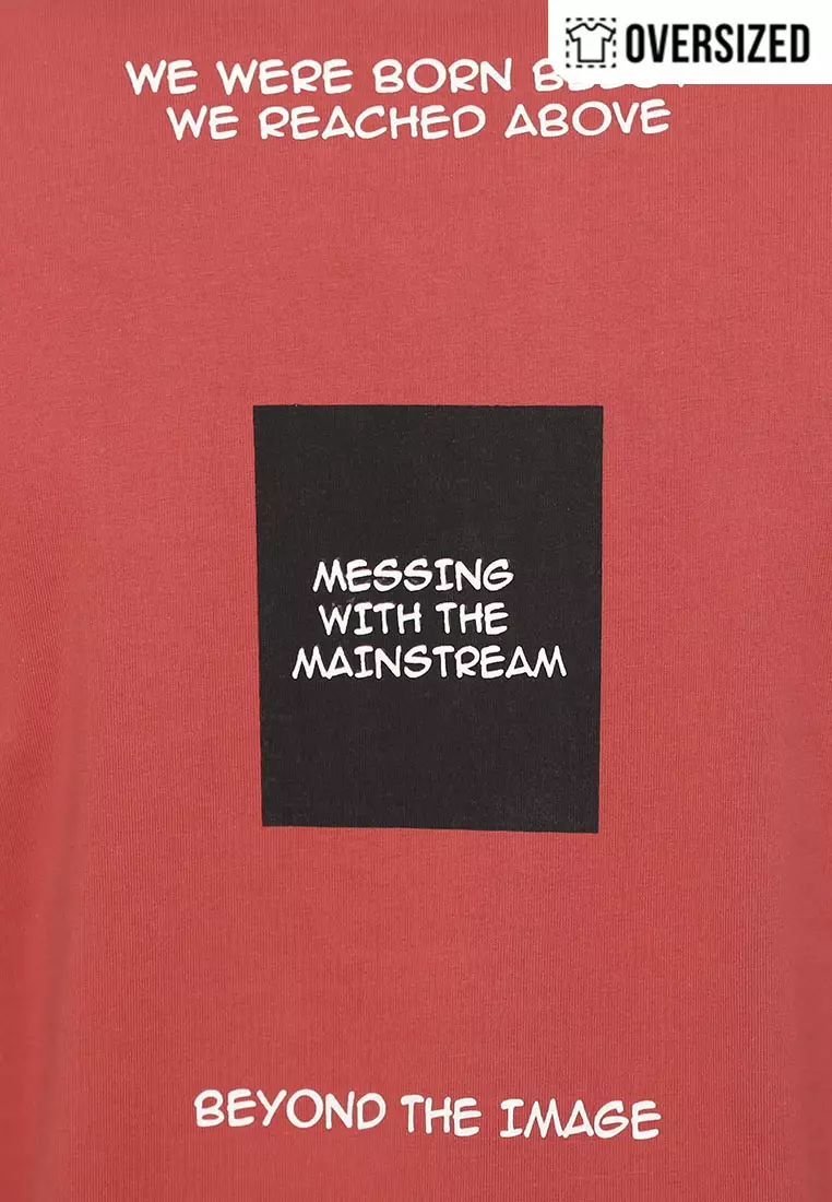 NX T-Shirt Cotton Combed Tebal Oversized Pria 2079370431