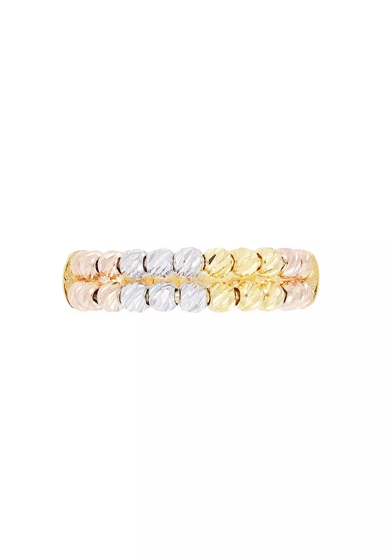 HABIB 585/14K Yellow, Rose and White Gold Ring RBD 18-3T