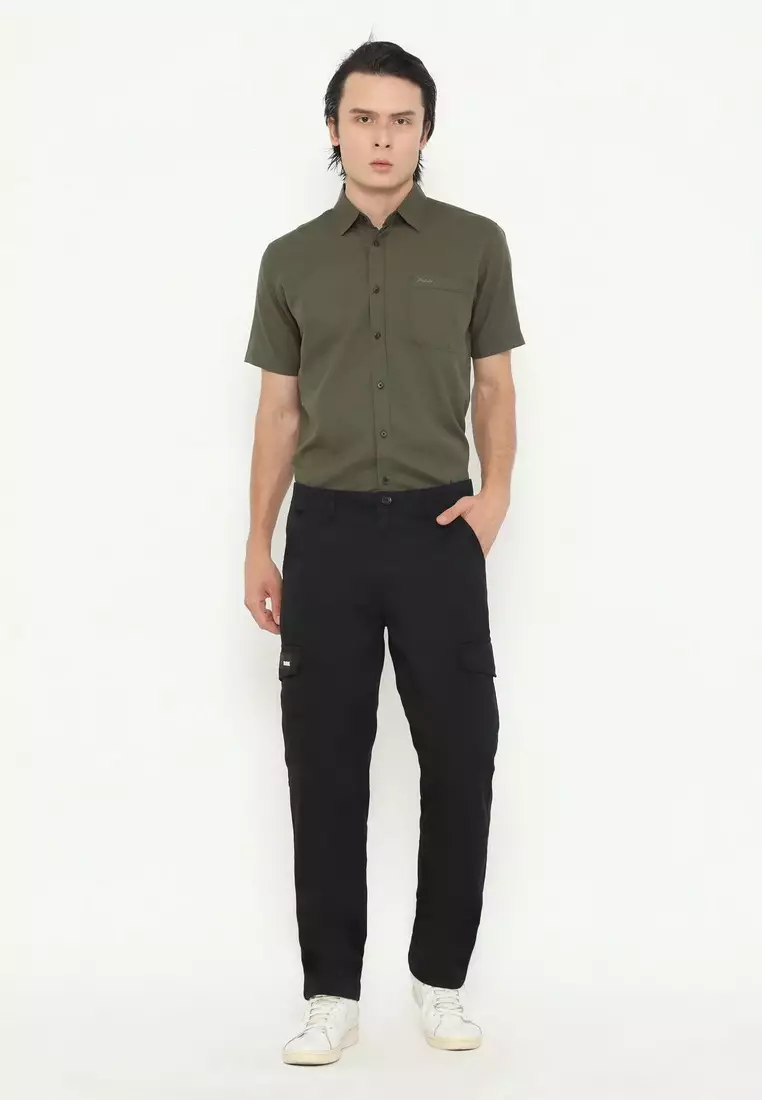 RBJ Celana Cargo Panjang Regular Fit Cotton Premium Pria