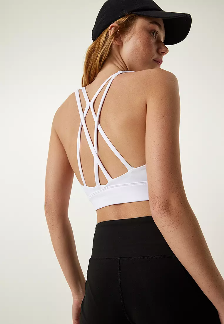 Cross Back Strappy Sports Bra