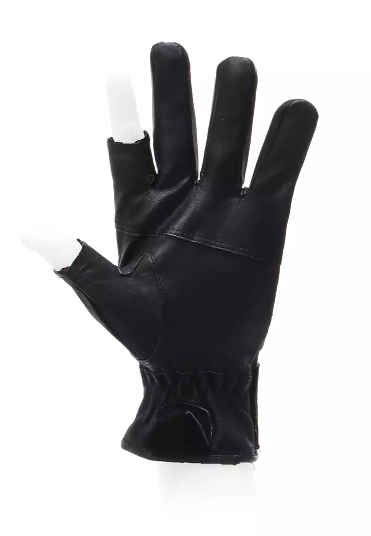 Decs Gloves Casual Sport Comfortable Material Leather ORIGINAL - Black