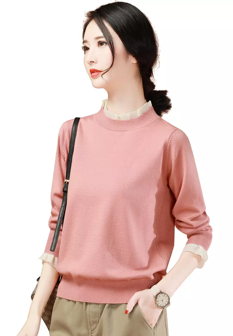 Womens hot sale layered sweaters