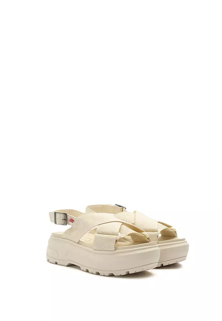 UNISEX CITY REBEL WEBBING CROSS-OVER SANDALS